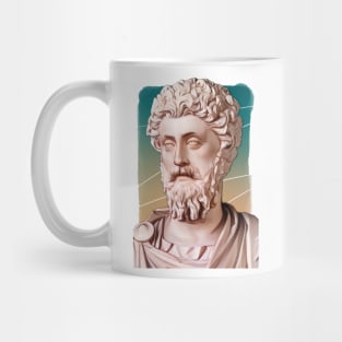 Roman Emperor Marcus Aurelius illustration Mug